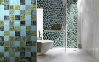Geometric Glass Mosaic Tile