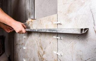 new tile in a modern Santa Barbara kitchen renovation